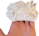 Clear quartz cluster