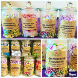 100 mindful affirmations in a jar