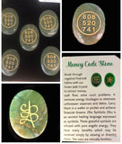 Money code stone/ Jade/ manifestation crystal