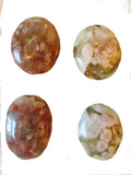 Flower agate palm stone