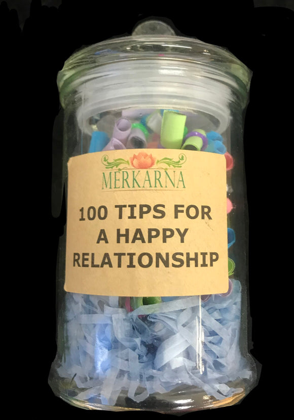100 tips for a happy relationship in a jar