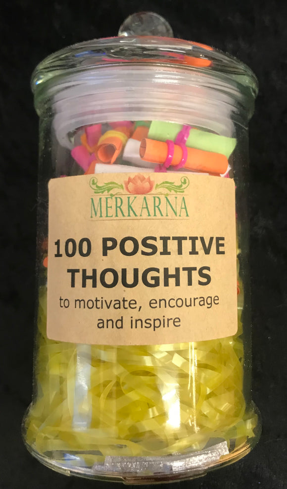 100 Positive thoughts in a jar