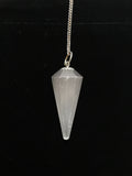 Dowser/pendulum selenite- satin spar