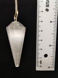 Dowser/pendulum selenite- satin spar