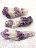 Rough Chevron Amethyst Point Wand