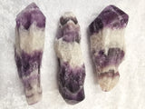 Rough Chevron Amethyst Point Wand