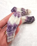 Rough Chevron Amethyst Point Wand