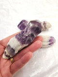 Rough Chevron Amethyst Point Wand