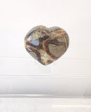 Septarian Dragon Stone Crystal Heart