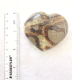 Septarian Dragon Stone Crystal Heart