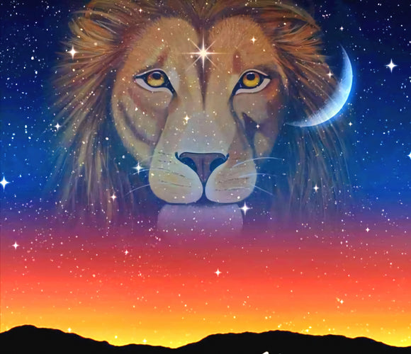 Cosmic Lion Print