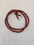 Red Sandalwood  mala  Beads/meditation/ mindfulness