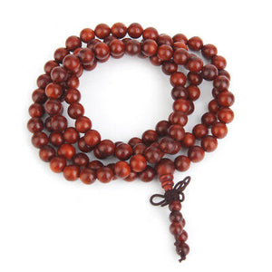 Red Sandalwood  mala  Beads/meditation/ mindfulness